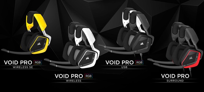 CORSAIR Announces New Lineup of VOID PRO Gaming Headsets TheOverclocker