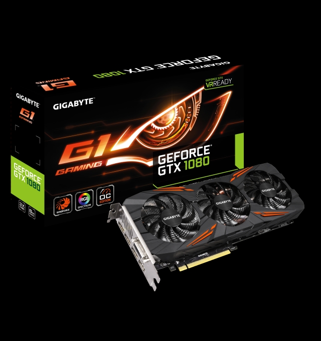 GIGABYTE Announces the GeForce GTX 1080 G1.Gaming edition graphics