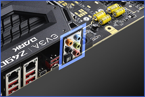 7.1 Channel Realtek Audio + EVGA NU Audio FPH