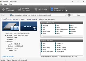TX Bench Drive Info 750